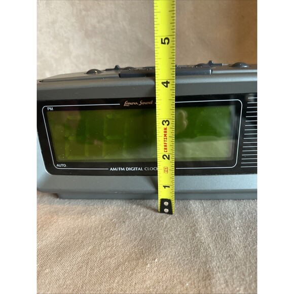 VTG Lenoxx Sound Model CR-776 AM/FM Alarm Clock Radio, LED Display WORKS GREAT - Picture 13 of 16